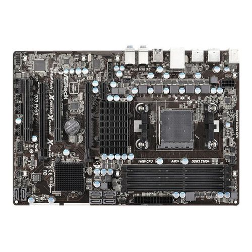 ASRock 970 Pro3 R2.0 - Carte-mère - ATX pas de processeur - Socket AM3+ - AMD 970 Chipset - USB 3.0 - Gigabit LAN - audio HD (8 canaux)