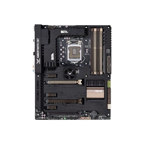 ASUS SABERTOOTH Z87 - Carte-mère - ATX - Socket LGA1150 - Z87 Chipset - USB 3.0 - Gigabit LAN - carte graphique embarquée (unité centrale requise) - audio HD (8 canaux)