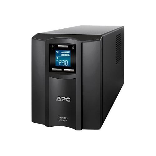 APC Smart-UPS C 1000VA LCD - Onduleur - CA 230 V - 600 Watt - 1000 VA - USB - connecteurs de sortie : 8 - noir - pour P/N: AR3103, AR3103SP, AR3106SP, AR3357X674