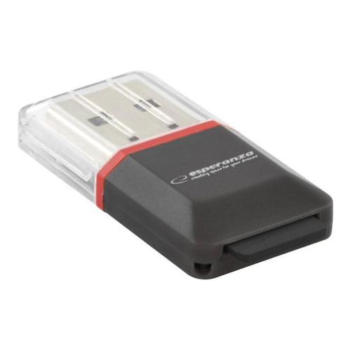 Esperanza EA134K - Lecteur de carte (TransFlash, microSD, microSDHC) - USB 2.0