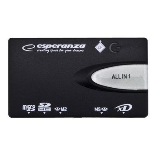 Esperanza EA129 - Lecteur de carte - tout-en-un (MS, Microdrive, MMC, SD, MS Duo, xD, MS PRO Duo, CF, RS-MMC, SDHC, SDXC) - USB 2.0