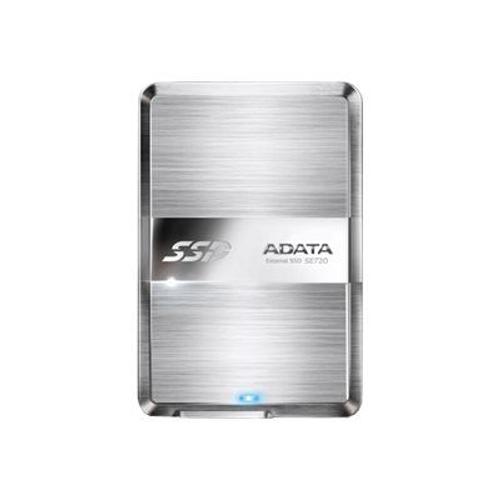 ADATA DashDrive Elite SE720 - Disque SSD - 128 Go - externe (portable) - 2.5" - USB 3.0 / SATA 6Gb/s - titane