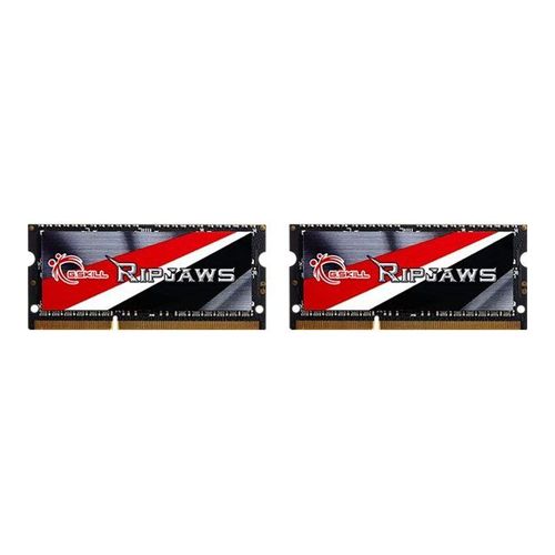 G.Skill Ripjaws F3-1600C11D-8GRSL - DDR3L - kit - 8 Go: 2 x 4 Go - SO DIMM 204 broches - 1600 MHz / PC3-12800 - CL11 - 1.35 V - mémoire sans tampon - non ECC