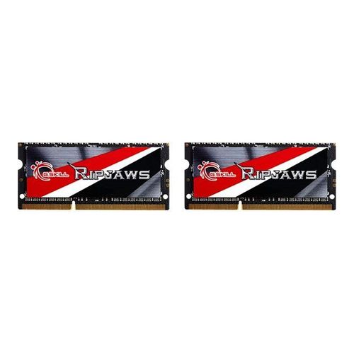 G.Skill Ripjaws F3-1866C11D-16GRSL - DDR3 - kit - 16 Go: 2 x 8 Go - SO DIMM 204 broches - 1866 MHz / PC3-14900 - CL11 - 1.35 V - mémoire sans tampon - non ECC
