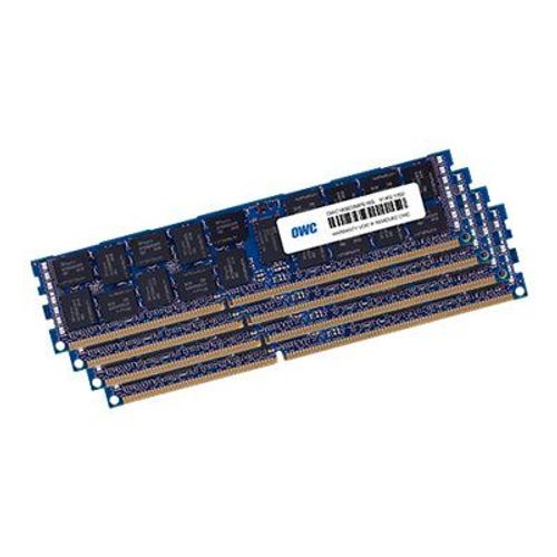 Other World Computing - DDR3 - kit - 64 Go: 4 x 16 Go - DIMM 240 broches - 1866 MHz / PC3-14900 - CL13 - 1.5 V - mémoire enregistré - ECC