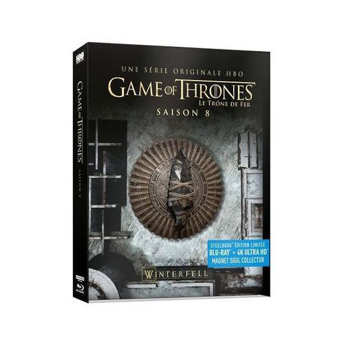 Game Of Thrones (Le Trône De Fer) - Saison 8 - Steelbook Édition Limitée - Blu-Ray + 4k Ultra Hd + Magnet Collector