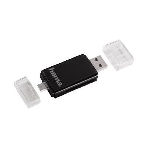 Hama - Lecteur de carte (SD, microSD, SDHC, microSDHC, SDXC, microSDXC) - USB 2.0