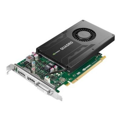 NVIDIA Quadro K2200 - Carte graphique - Quadro K2200 - 4 Go GDDR5 - PCIe 2.0 x16 - DVI, 2 x DisplayPort - pour ThinkStation P300 30AH; P310 (tour); P500; P510; P700; P710 30B6, 30B7; P900; P910...