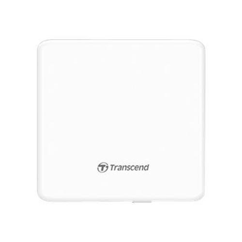 Transcend 8X DVDS-W - Lecteur de disque - DVD±RW (±R DL)/DVD-RAM - 8x/8x/5x - USB 2.0 - externe - blanc