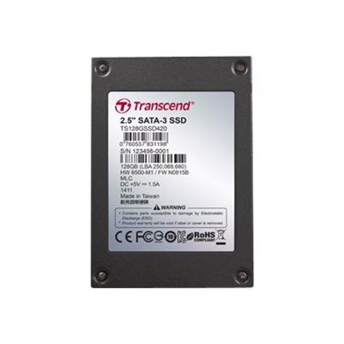 Transcend SSD420 - Disque SSD - 128 Go - interne - 2.5" - SATA 6Gb/s