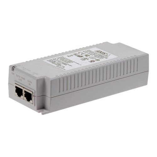 AXIS T8134 Midspan - Injecteur de puissance - CA 100-240 V - 60 Watt - Europe - pour AXIS C1410, D3110, P1385-E, P1455-LE, P1455-LE-3, Q6000-E, Q6100-E 50, W400; Q60 Series