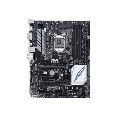 ASUS Z170-E - Carte-mère - ATX - LGA1151 Socket - Z170 Chipset - USB 3.0, USB-C - Gigabit LAN - carte graphique embarquée (unité centrale requise) - audio HD (8 canaux)