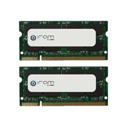 iRAM - DDR3 - kit - 8 Go: 2 x 4 Go - SO DIMM 204 broches - 1066 MHz / PC3-8500 - CL7 - 1.5 V - mémoire sans tampon - non ECC