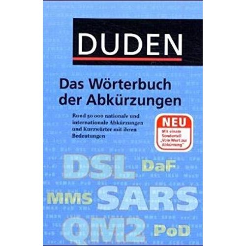 Duden Taschenbucher Worterbuch Der Abkurzungen