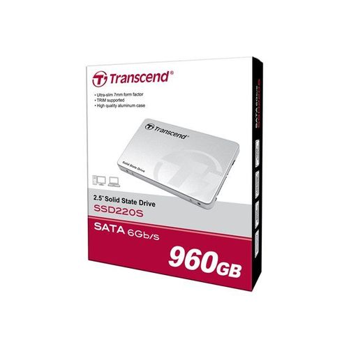 Transcend SSD220S - SSD - 960 Go - interne - 2.5" - SATA 6Gb/s