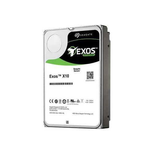 Seagate Exos X10 ST10000NM0096 - Disque dur - 10 To - interne - 3.5" - SAS 12Gb/s - 7200 tours/min - mémoire tampon : 256 Mo