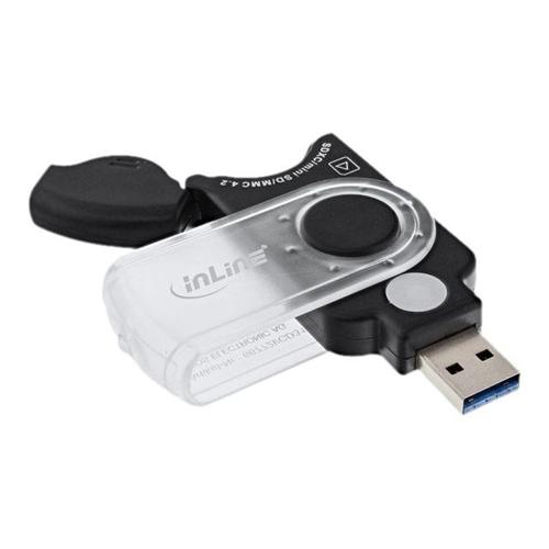 InLine - Adaptateur de carte - tout-en-un (MMC, SD, RS-MMC, MMCmobile, microSD, MMCplus, SDHC, microSDHC, SDXC, microSDXC) - USB 3.0