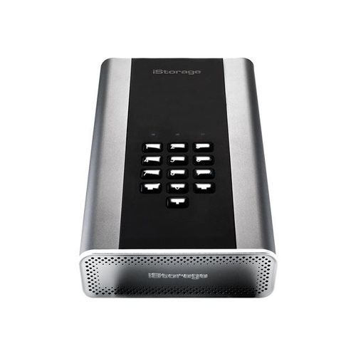 iStorage diskAshur DT² - Disque dur - chiffré - 8 To - externe (portable) - USB 3.1 - FIPS 197, SHA 256 bits, 256-bit AES-XTS - Conformité TAA