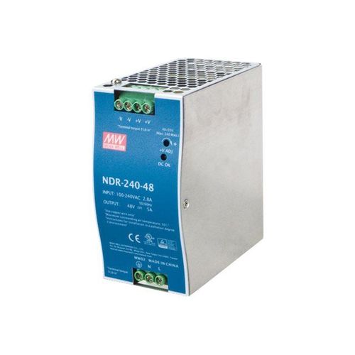 MEAN WELL DR-240-48 - Alimentation électrique (montable sur rail DIN) - CA 100-240 V - 240 Watt - PFC active