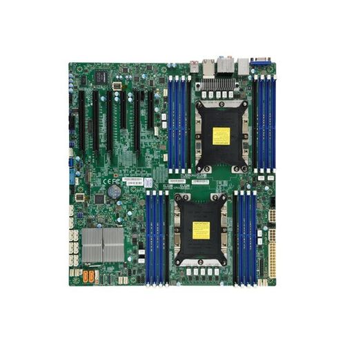 SUPERMICRO X11DAi-N - Carte-mère - ATX étendu - Socket P - 2 CPU pris en charge - C621 Chipset - USB 3.0, USB 3.1, USB-C - 2 x Gigabit LAN - carte graphique embarquée - audio HD (8 canaux)