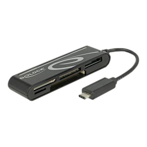 Delock USB 2.0 Card Reader USB Type-C male 5 Slots - Lecteur de carte - tout-en-un (Multi-Format) - USB-C