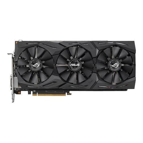 ASUS ROG-STRIX-RXVEGA64-O8G-GAMING - OC Edition - carte graphique - Radeon RX VEGA 64 - 8 Go HBM2 - PCIe 3.0 x16 - DVI, 2 x HDMI, 2 x DisplayPort