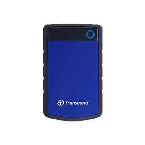 Transcend StoreJet 25H3 - Disque dur - 4 To - externe (portable) - 2.5" - USB 3.1 Gen 1 - AES 256 bits - bleu marine