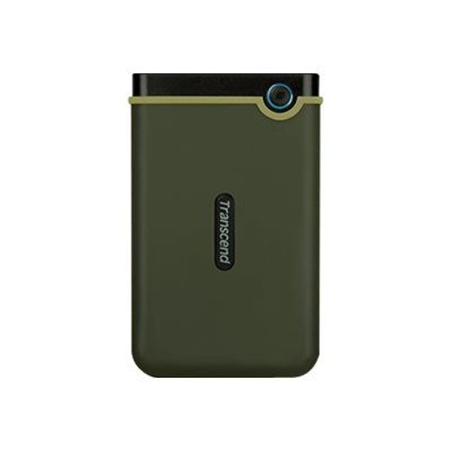 Transcend StoreJet 25M3 Slim - Disque dur - 1 To - externe (portable) - 2.5" - USB 3.0 - vert militaire