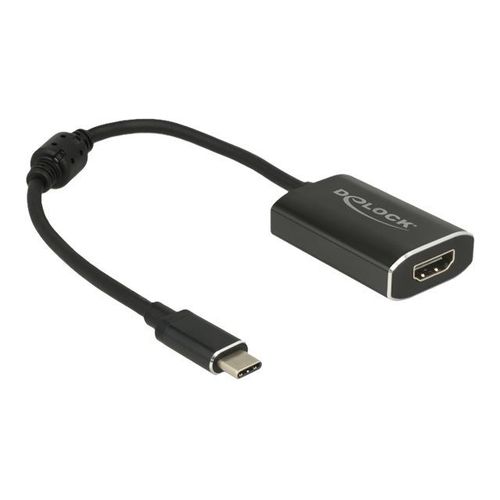 Delock - Adaptateur vidéo externe - VL100 - USB-C - HDMI - gris foncé - Pour la vente au détail