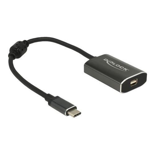 Delock - Adaptateur vidéo externe - VL100 - USB-C - Mini DisplayPort - gris foncé - Pour la vente au détail