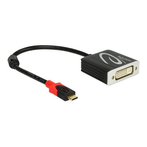 Delock - Adaptateur vidéo externe - RTD2171U - USB-C - DVI - noir - Pour la vente au détail
