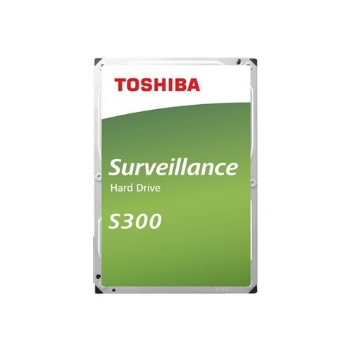 Toshiba S300 Surveillance - Disque dur - 10 To - interne - 3.5" - SATA 6Gb/s - 7200 tours/min - mémoire tampon : 256 Mo