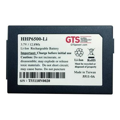 GTS HHP6500-LI - Batterie pour ordinateur de poche - Lithium Ion - 3450 mAh - 12.8 Wh - pour Honeywell Dolphin 6100, 6110, 6500, 6510