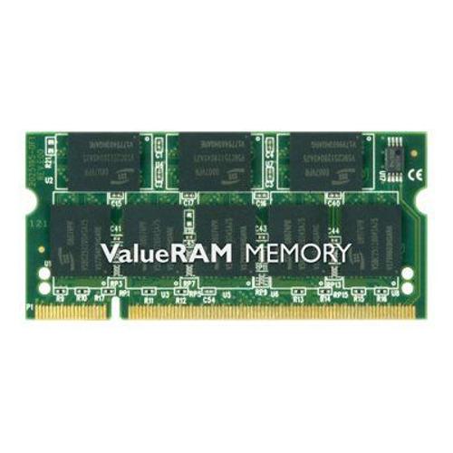 Kingston - DDR - module - 1 Go - SO DIMM 200 broches - 333 MHz / PC2700 - mémoire sans tampon - non ECC - pour Dynabook Toshiba Satellite Pro M40; Toshiba Tecra A3, A3/01Y002, A4, A5, S2