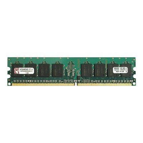 Kingston ValueRAM - DDR2 - module - 1 Go - DIMM 240 broches - 667 MHz / PC2-5300 - CL5 - 1.8 V - mémoire sans tampon - non ECC - pour ASUS M2N, M2N32, P5WDG2; ECS PX1, RC410L/800, RS482, RS485;...
