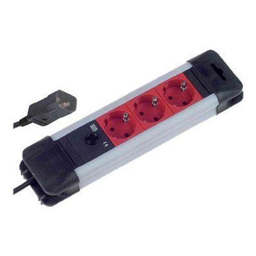 Bachmann CONNECT US - Coupe-circuit - connecteurs de sortie : 3 - 1.8 m - noir, argent, rouge