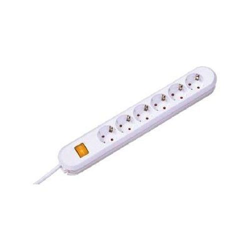 Bachmann SMART - Coupe-circuit - CA 230 V - connecteurs de sortie : 6 (CEE 7/7) - 1.5 m - blanc