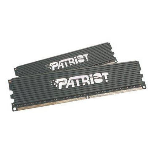 Patriot Extreme Performance Low Latency - DDR2 - 2 Go: 2 x 1 Go - DIMM 240 broches - 800 MHz / PC2-6400 - CL4 - 2.2 V - mémoire sans tampon - non ECC