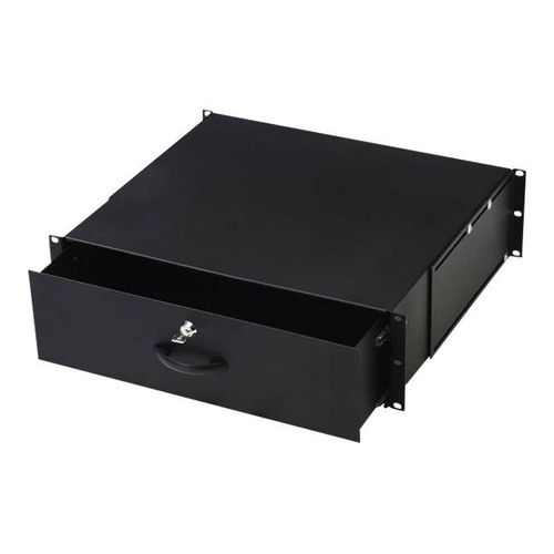 Digitus DN-19 KEY-3U-SW - Tiroir de rangement pour rack - noir, RAL 9005 - 3U - 19