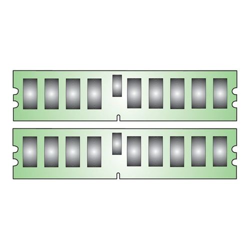 Kingston - DDR2 - kit - 4 Go: 2 x 2 Go - DIMM 240 broches - 667 MHz / PC2-5300 - mémoire enregistré - ECC - pour Dell PowerEdge 2970, 6950, M605, M805, M905, R805, R905, SC1435