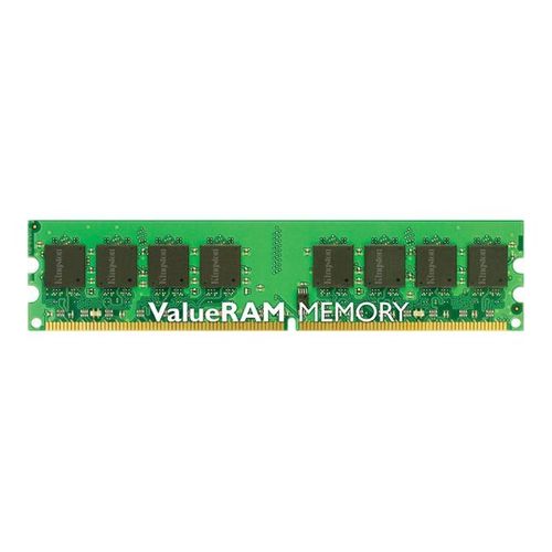 Kingston ValueRAM - DDR2 - module - 1 Go - DIMM 240 broches - 800 MHz / PC2-6400 - CL6 - 1.8 V - mémoire sans tampon - non ECC - pour AOpen XC Cube EU965, EZ965; Biostar A740G M2+, GF8200 M2+