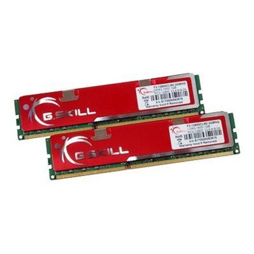 G.Skill NQ Series F3-12800CL9D-4GBNQ Dual Channel - DDR3 - kit - 4 Go: 2 x 2 Go - DIMM 240 broches - 1600 MHz / PC3-12800 - CL9 - 1.5 V - mémoire sans tampon - non ECC