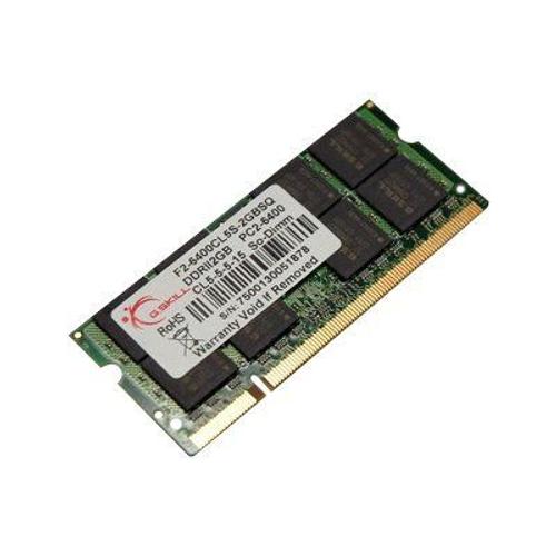 G.Skill SQ Series - DDR2 - module - 2 Go - SO DIMM 200 broches - 800 MHz / PC2-6400 - CL5 - 1.8 V - mémoire sans tampon - non ECC