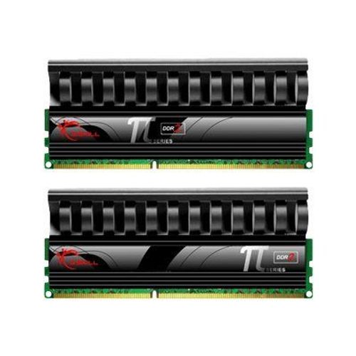 G.Skill PI Black F2-6400CL4D-4GBPI-B Dual Channel - DDR2 - 4 Go: 2 x 2 Go - DIMM 240 broches - 800 MHz / PC2-6400 - CL4 - 1.8 - 1.9 V - mémoire sans tampon - non ECC