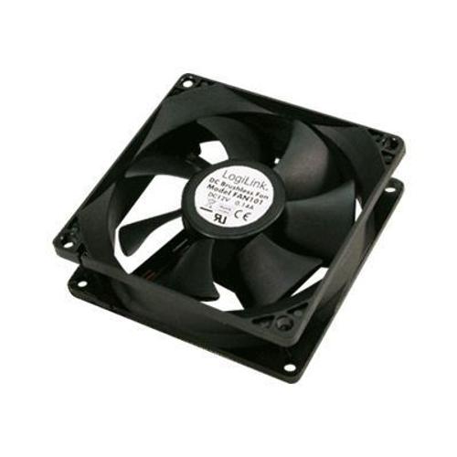 LogiLink FAN101 - Ventilateur châssis - 80 mm - noir