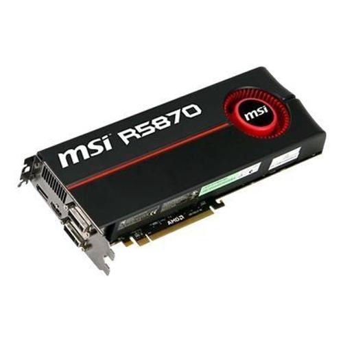 MSI R5870-PM2D1G - Carte graphique - Radeon HD 5870 - 1 Go GDDR5 - PCIe 2.1 x16 - DVI, HDMI, DisplayPort