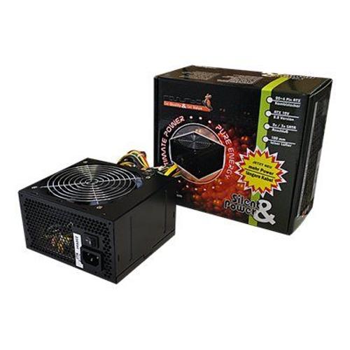 RASURBO Silent & Power DLP55.1 - Alimentation électrique (interne) - ATX12V 2.2 - CA 230 V - 550 Watt - PFC