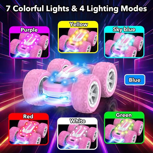 Voiture Télécommandée Bleue pour Enfants, Course à Grande Vitesse, Dérive, Voitures Rc Jouet à l'Apparence Cool, Jouets d'Extérieur pour Garçons et Filles, Cadeaux d'Anniversaire