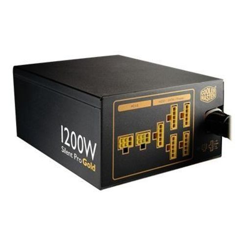 CoolerMaster Silent Pro Gold 1200W - Alimentation électrique (interne) - ATX12V 2.3/ EPS12V 2.92 - 80 PLUS Gold - 1200 Watt - PFC active - Europe