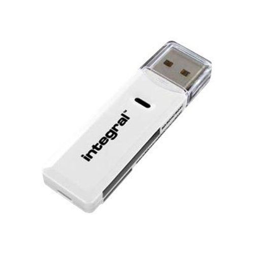 Integral Dual Slot SDXC Card Reader - Lecteur de carte (SD, microSD, SDHC, microSDHC, SDXC) - USB 2.0